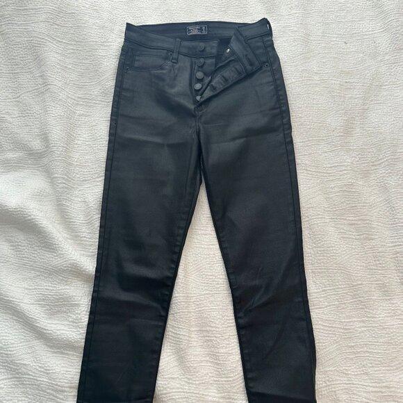 Abercrombie Coated High Rise Ankle Jeans - Picture 1 of 4